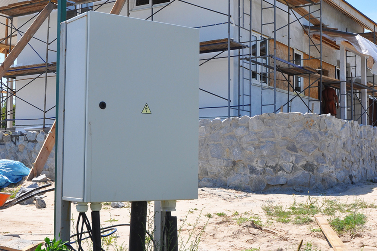 Baustrom bei Elektro Mayer in Flintsbach