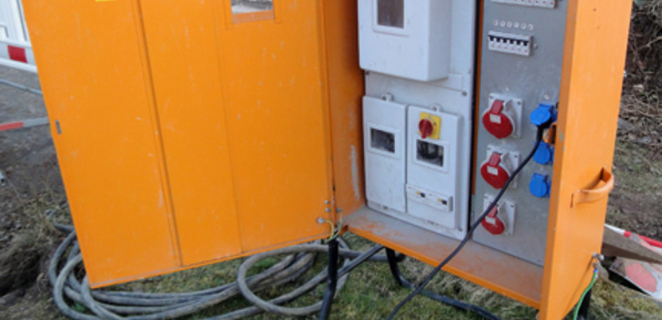 Baustrom bei Elektro Mayer in Flintsbach
